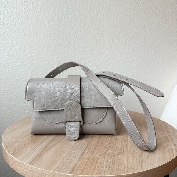 Senreve Aria Belt Bag in Pebbled / Sand / Silver EUC 100% Genuine Leather - Picture 2 of 16